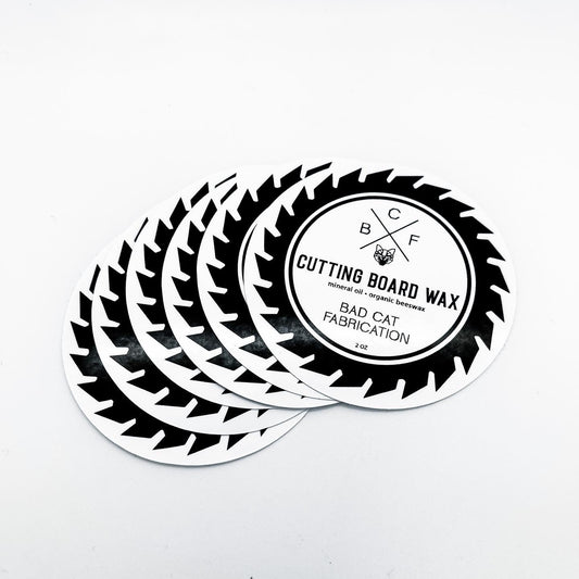 Bad Cat Circle Stickers