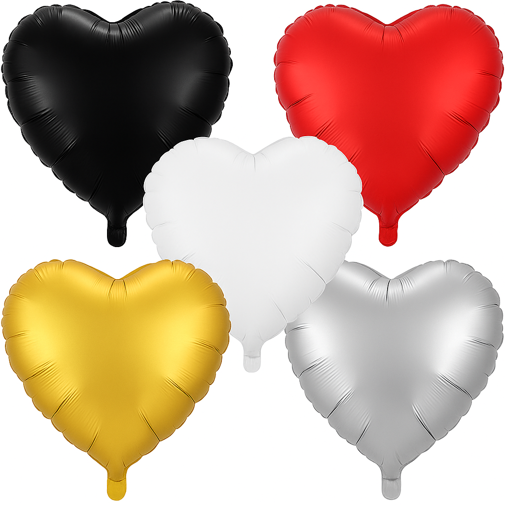 18" Heart Shaped Foil Balloons