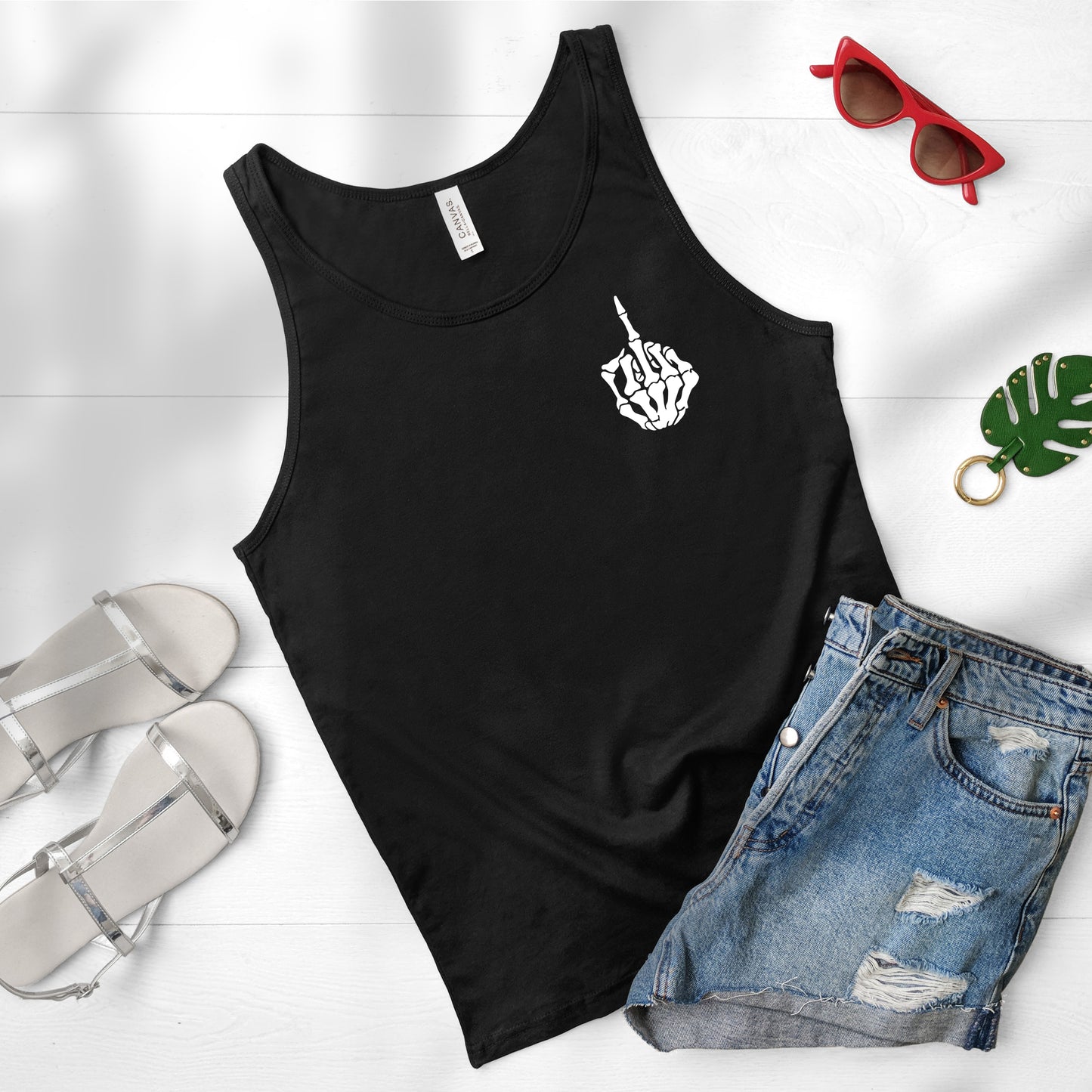 Skeleton Middle Finger