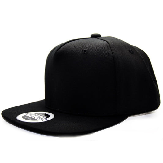 Classic Black Snapback Side