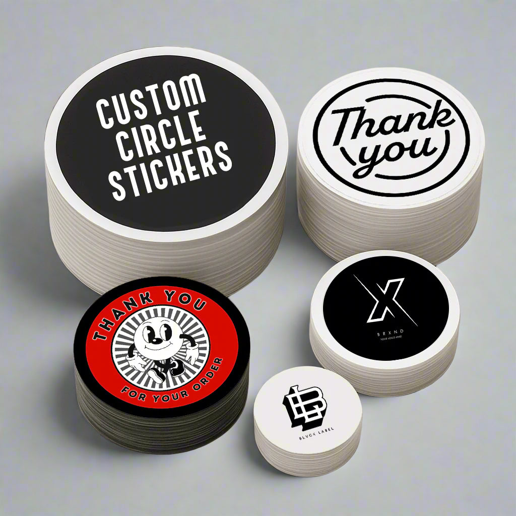 Custom Printed Circle Stickers – BLVCK LABEL