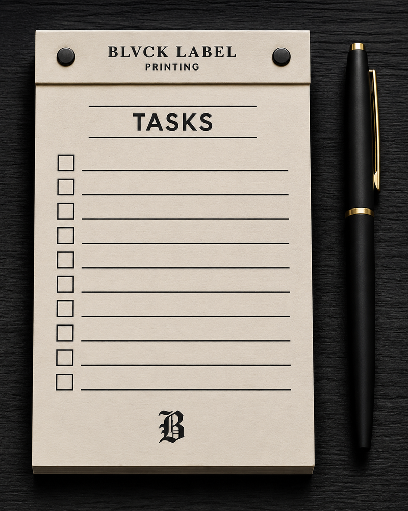 Notepads and branded paper