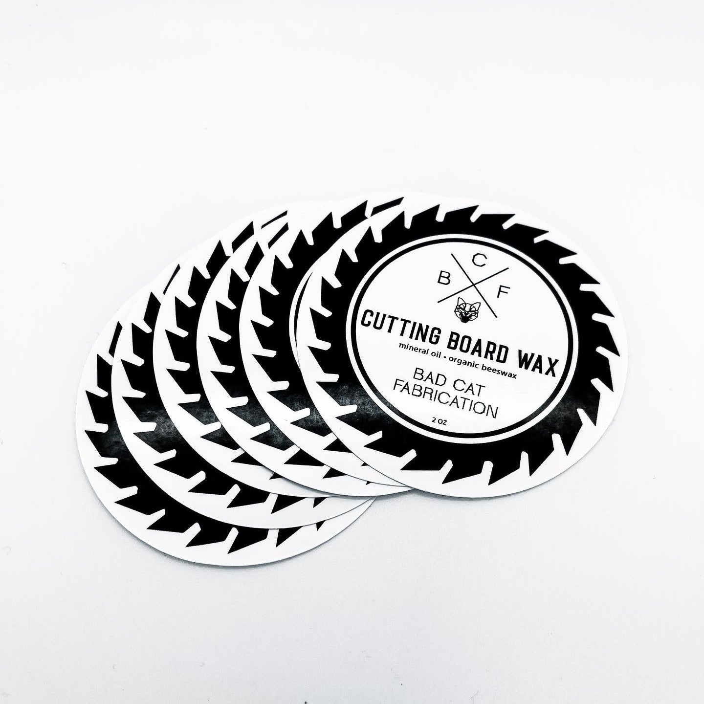 Bad Cat Circle Stickers