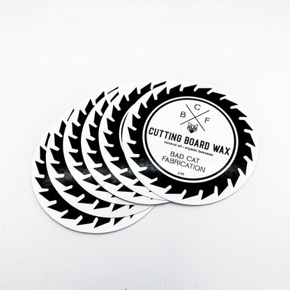 Bad Cat Circle Stickers