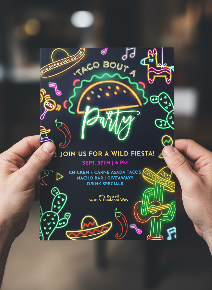 Printed Party Flyer