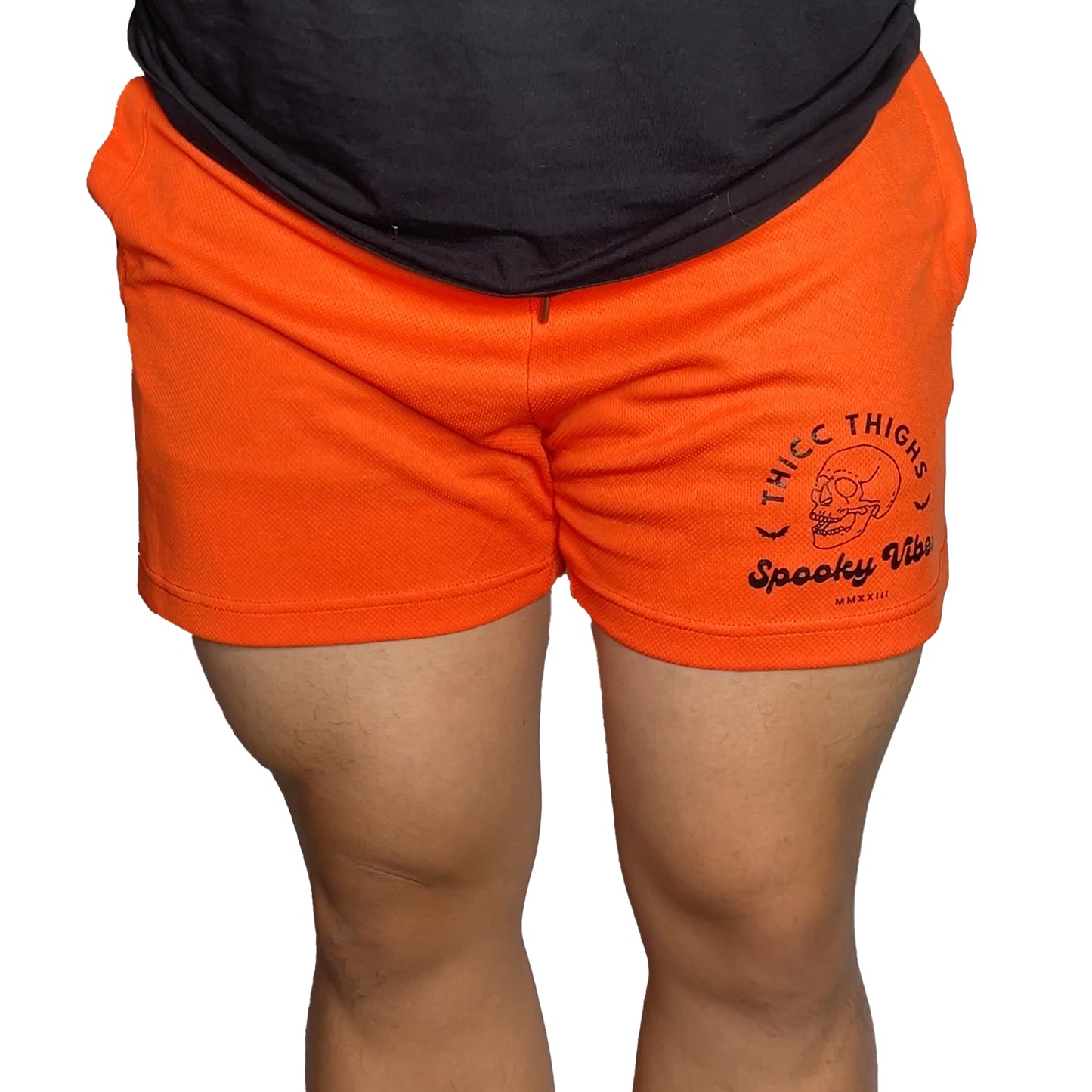 LIMITED! Thicc Thighs Spooky Vibes Shorts