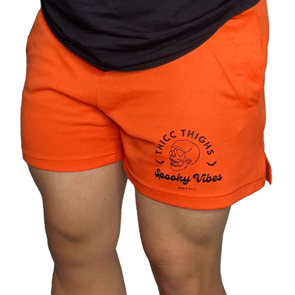 LIMITED! Thicc Thighs Spooky Vibes Shorts