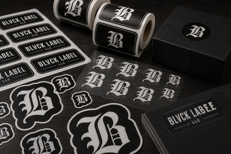 STICKERS, LABELS & UV DTF