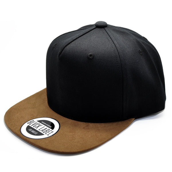 Brown Suede Brim Hat