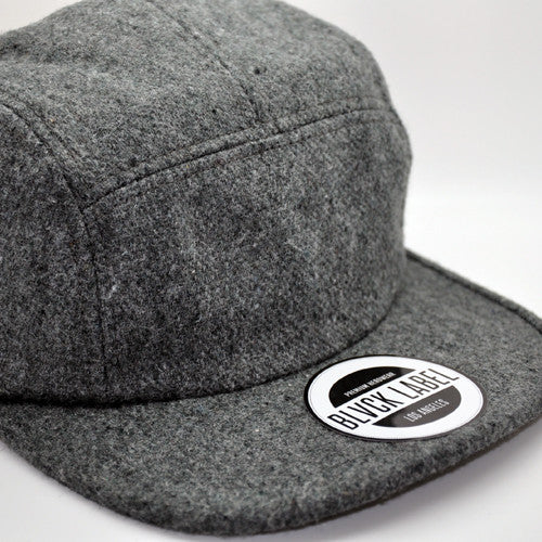 Grey Wool Camper Hat - 0