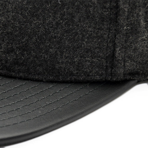 Charcoal Grey Wool Snapback - 3