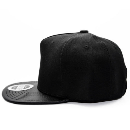 Black Snapback Sideview