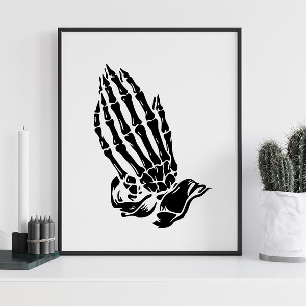 Praying Skeleton Hands